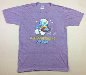 BUNNY BUNCH スマーフ ALL AMERICAN 丸首Tシャツ L パープル SMURF