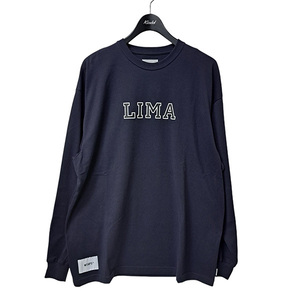 ダブルタップス WTAPS 24AW ACADEMY ／ LS ／ COTTON　プリントカットソー 242ATDT-CSM10 ネイビー サイズ：3 8047000103838