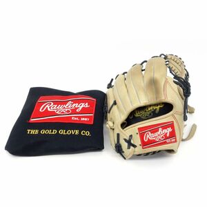 116 Rawlings/ローリングス HOH PRO EXCEL GR2HECK45 右利き用 キャメル 軟式内野手用グローブ/グラブ ※中古