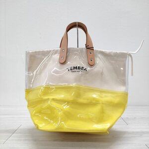 TEMBEA 新品 DELIVERY TOTE 2TONE PVC デリバリートート 定価15500円 トートバッグ キナリ イエロー テンベア 4-0629G 240239