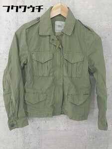 ◇ Spick & Span スピック＆スパン 長袖 ジップアップ ジャケット サイズ36 カーキ レディース