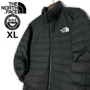 1円～!売切!【正規新品】THE NORTH FACE MINOQUA DOWN JACKET ダウンジャケット フレアダウン US限定 軽量 RDS パッカブル(XL)黒 190122-85