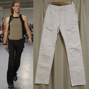 2003SS　Helmut Lang　ヘルムートラング　インサイドアウト　ホワイトデニム　パンツ　30　ペンキ　初期　本人期　アーカイブ