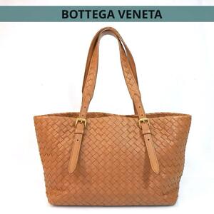 BOTTEGA VENETA イントレチャート ボッテガヴェネタ/ミニトートバッグ/チェスタ/イントレチャート/ナッパレザー/ブラウン トートバッグ