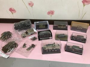 送料無料　1/43 1/35 1/72等　軍用車 戦車 ミニカー プラモデル セット　フィギュア 水陸両用車 ジープ　DRAGON ARMOR ジャンク ジオラマ