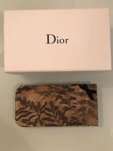 diorディオール新品ケースポーチ黒レースベージュ