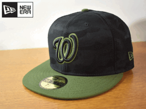 K142《未使用品》NEW ERA ニューエラ 59FIFTY【7-1/2 - 59.6cm】WAHINGTON NATIONALS ナショナルズ フラット 帽子 キャップ USモデル