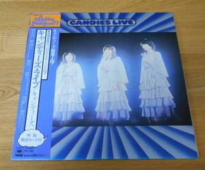 ■キャンディーズLP【蔵前国技館10,000人カーニバルVol.2/キャンディーズ・ライブ】見本盤/帯・ハガキ付/伊藤蘭/藤村美樹/田中好子♪