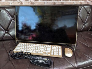 【中古美品、フォーマット済み】富士通　一体型デスクトップパソコン　FMVF77D1KG【Windows10.Core i7+8750H .HDD1TB】