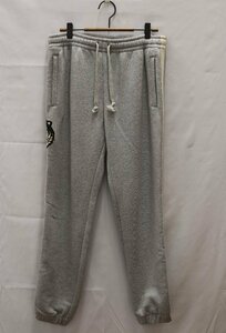 【中古美品】GUCCI グッチ 18SS strip jogging タイガーワッペン スウェットパンツ テクニカルジャージ グレー サイズS コットン X9198