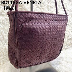 【美品】ボッテガヴェネタ　BOTTEGAVENETA ハンドバッグ　イントレチャート　ボルドー