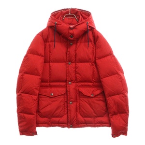 MONCLER モンクレール VERNET ヴェルニ ジップアップ フーデッド ダウンベスト レッド 020914033700 54155