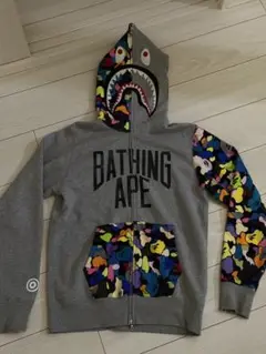 a bathing ape アベイシングエイプ シャークパーカー　マルチカモ