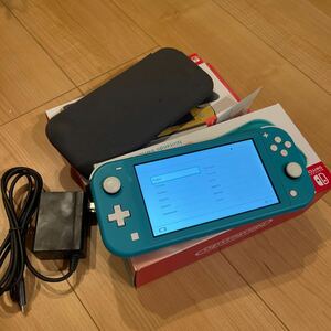 Nintendo Switch Lite 本体 ターコイズ / 動作確認済み 任天堂 中古品　カバーセット