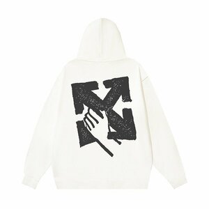 OFF-WHITE オフホワイト スウェットジャケット ヴェトモンス ウェットプルパーカ パーカ ホワイト 中古 M TN 1