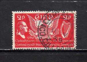 18C343 アイルランド 1939年 アメリカ合衆国憲法150年 2p 使用済