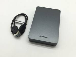 〇 BUFFALO バッファロー HD-PGF4.0U3-GBKA 4TB ポータブルHDD 使用時間31時間 動作品