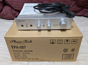 美品 フェーズテック デジタル EPA-007 Fhase Tech DIGITAL ヘッドフォンアンプ 