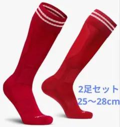 [大大特価] スポーツソックス サッカー フットサル 25〜28cm 2足セット