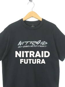 00s ナイトレイド ★ フューチュラコラボ 半袖 Tシャツ L ★ nitraid ナイトロウ nitraid グラフィック ヒップホップ ストリート 裏原