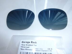 処分価格！！オークリー GARAGE ROCK ガレージロック用 カスタム偏光 レンズ　BLUE GRADIENT Color 