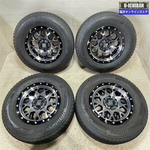 プラド ハイラックス 等 エクストリームJ 8-17+20 6H139.7 ブリヂストン DM-V3 265/65R17 17インチ スタッドレス 4本セット 009