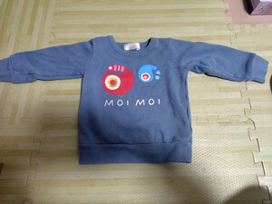 MOIMOI もいもい　100 トレーナー 子ども服　裏起毛