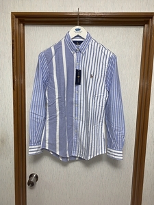 S 新品 POLO RALPH LAUREN ストライプ シャツ ポロラルフローレン