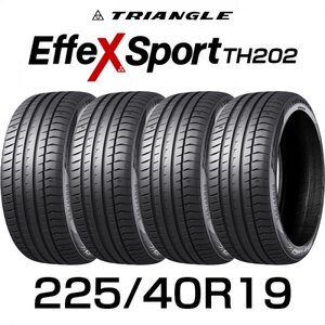 【新品】【2024年製】 輸入サマータイヤ4本セット 225/40R19-93Y TRIANGLE EffeX Sport TH202 / トライアングル 2254019 225/40/19