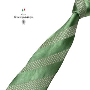 ERMENEGILDO ZEGNA ネクタイ レジメンタル柄 ストライプ柄 エルメネジルド ゼニア USED 中古 m574