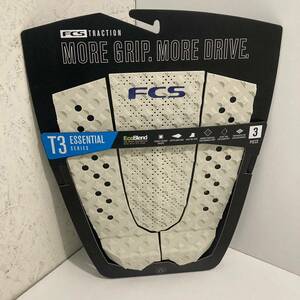 新品 サーフィン デッキパッド FCS T3 ECO WARM GREY 3ピース ティースリー ウォーム グレー DECKPAD TRACTION グリップ トラクション FCS2