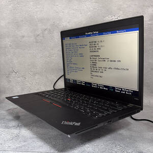 Su-250575. LENOVO / ThinkPad T480s / Core i7-8650U / 第8世代CPU / 12GBメモリ / HDD無 / 14インチ / 通電確認・ジャンク