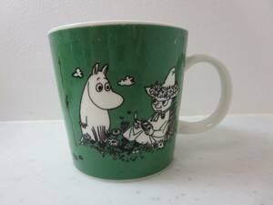 【希少!】ARABIA Moomin mug Dark green(Moomintrall) 1991-96