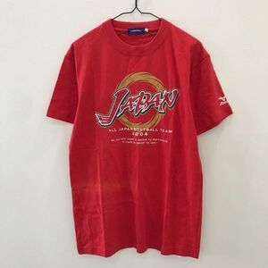 LV1136 当時物 ソフトボール 日本代表 サイン入り ミズノ 半袖Tシャツ 赤 S