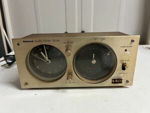 2E41 ナショナル ラジオタイマー TE65 TE56 National Timer 昭和レトロ ヴィンテージ 時計 