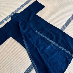 5783▲古布　藍　秋田刺し子　野良着　長着Japan old working cloth Japanblue sasiko 木綿 リメイク