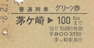 V105.東海道本線　茅ヶ崎⇒100キロ　56.8.21