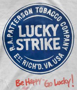 ラッキーストライク　Lucky Strike　Tシャツ　綿100%　M・L・2L. 3L　の4サイズあり　