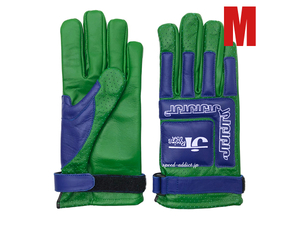 JT Racing USA VINTAGE RACING GLOVE GREEN × BLUE M/レーシンググローブmxサーキットダートラオフロード用オフ車本革レザーグローブfox