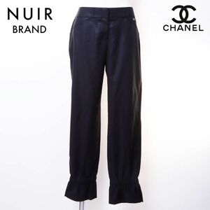 シャネル CHANEL パンツ size40 2003年 スラックス ブラック