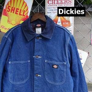 Dickies ディッキーズ カバーオール M サイズ デニム ブランケットライナー ブルー ワーク あったか 10315