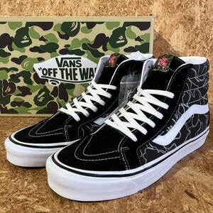 VANS A BATHING APE BAPE SK8-Hi 38 Dx US12 30cm コラボ 別注 限定 キーホルダー ヴァンズ Line Camo 迷彩 カモフラージュ ハイカット