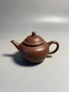 旧家蔵出 清朝期 紫泥 陶磁器 朱泥 白泥 急須 唐物 茶壷 煎茶道具 中国宜興 紫砂 中国古玩 中国美術