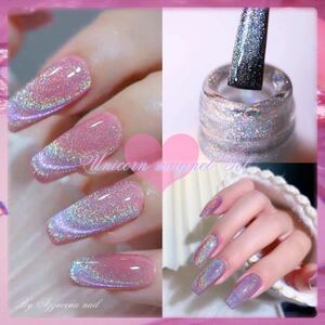 new◇unicorn magnet prism gel ◇マグネットジェルネイル