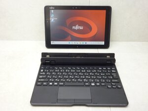 ☆1円☆富士通 ARROWS Tab Q509/VE☆Celeron N4000 1.10GHz/4GB/SSD128GB/高解像度1920×1080/タッチパネル/無線/カメラ/Office/Win11☆