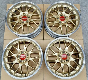 【美品】BBS RS-GT ホイール 18インチ 7.5 114.3 鍛造 スバル レヴォーグ WRX S4 フォレスター トヨタ アルファード 日産 定価56万円