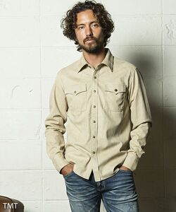 【TMT】アマレッタスエードシャツL 日本製 「AMARETTA SUEDE SHIRTS」 直営店限定 名作 人気アイテム