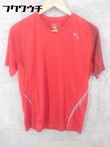 ◇ Puma プーマ 半袖 Tシャツ カットソー M レッド # 1002800238316