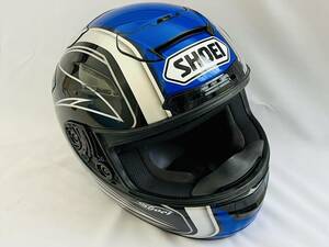 〇y182 SHOEI ショウエイ X-TWELVE Mサイズ フルフェイス ヘルメット ブルー シルバー ブラック