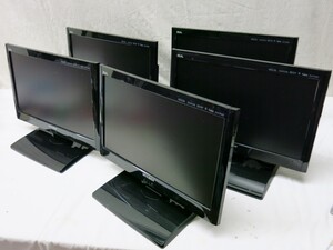 10K753 ミツビシ REAL 19型 液晶 [LCD-19LB3] 5台セット 通電まで確認 ※台ネジ欠品・イタミ多数※ 保証なし ジャンク扱い 売り切り